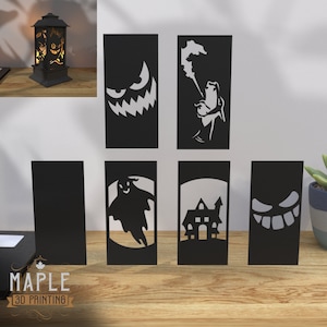 Dekorativ lykta med utbytbara plattor Set två