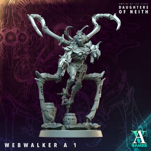 Webwalker  - 32mm base - 6A poses- Empire of the Stars - Daughters of Neith- Archvillain Games