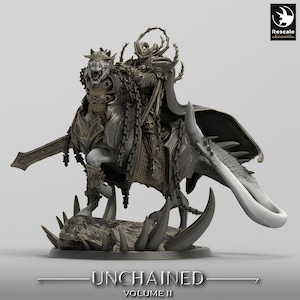 Horse Demon –Unchained Horse Rock- Mounted & Saddle versions (2 inches)-Rescale Miniatures