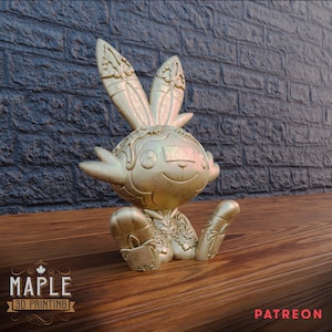 3D gedrucktes Scorbunny-Quilava-Magmar-Ornamental oder Original - Benutzerdefinierte Filamentfarboptionen - Hochauflösender Druck -
