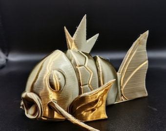 3D Printed Articulated Magikarp - Custom Resin Options, High Resolution 4k, Licensed Commercially, Fast Shipping Available