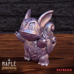 Unique Ornamental and original Wartotrle-Froakie-Litten-Rowlet - Custom Filament & 4k Resolution Printing -