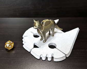 3D-geprint figuur verdwaalde kat in effen kleur | Eenvoudige montage | Afdrukken met hoge resolutie | Gelicentieerd ontwerp | Snelle verzending | Uniek woondecoratie
