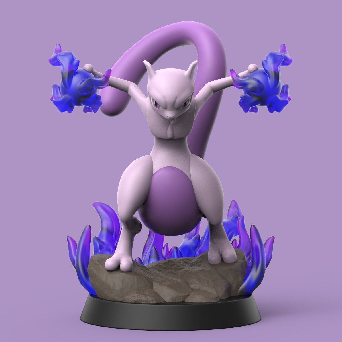 Mewtwo Figure With and With Out Helmet 