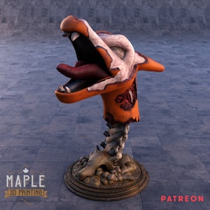 Zombie Charizard Bust - 3D Printed Desk Decoration in Multiple Filament Colors for Gift or Display - Unpainted Miniature