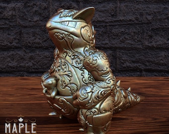 3D gedruckter Schreibtischdekoration oder Geschenk - Kangaskhan- Lickitung - Ornamentales Design - 4K Auflösung