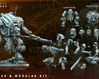 Nomad Wanderer - 170mm base - 1 pose - Modular (Countless Poses Combinations)-Nomad Gods - Pilgrimage-Archvillain Games