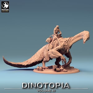 Therizinosaurus – Mounted, Saddle & Wild versions (3 inches) -Rescale Miniatures