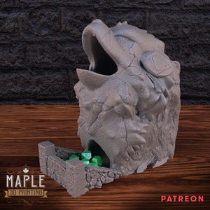 Majestic Arcanine and Lugia Dice Tower Set - 3D Printed Desk Decor