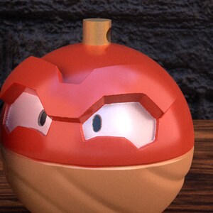 Colorful Hisuian Voltorb Ornament | 4k Printed Resin Sculpture | Desk Decor or Gift Idea |