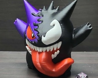 3D Printed Venomized Gengar Figure | Custom Filament Color | Easy