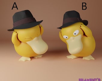 Leuk en gedetailleerd Psyduck-figuur | Afdrukken in 4K-resolutie | Eenvoudige montage | Meerdere filamentopties | Gelicentieerd ontwerp | Snelle verzending
