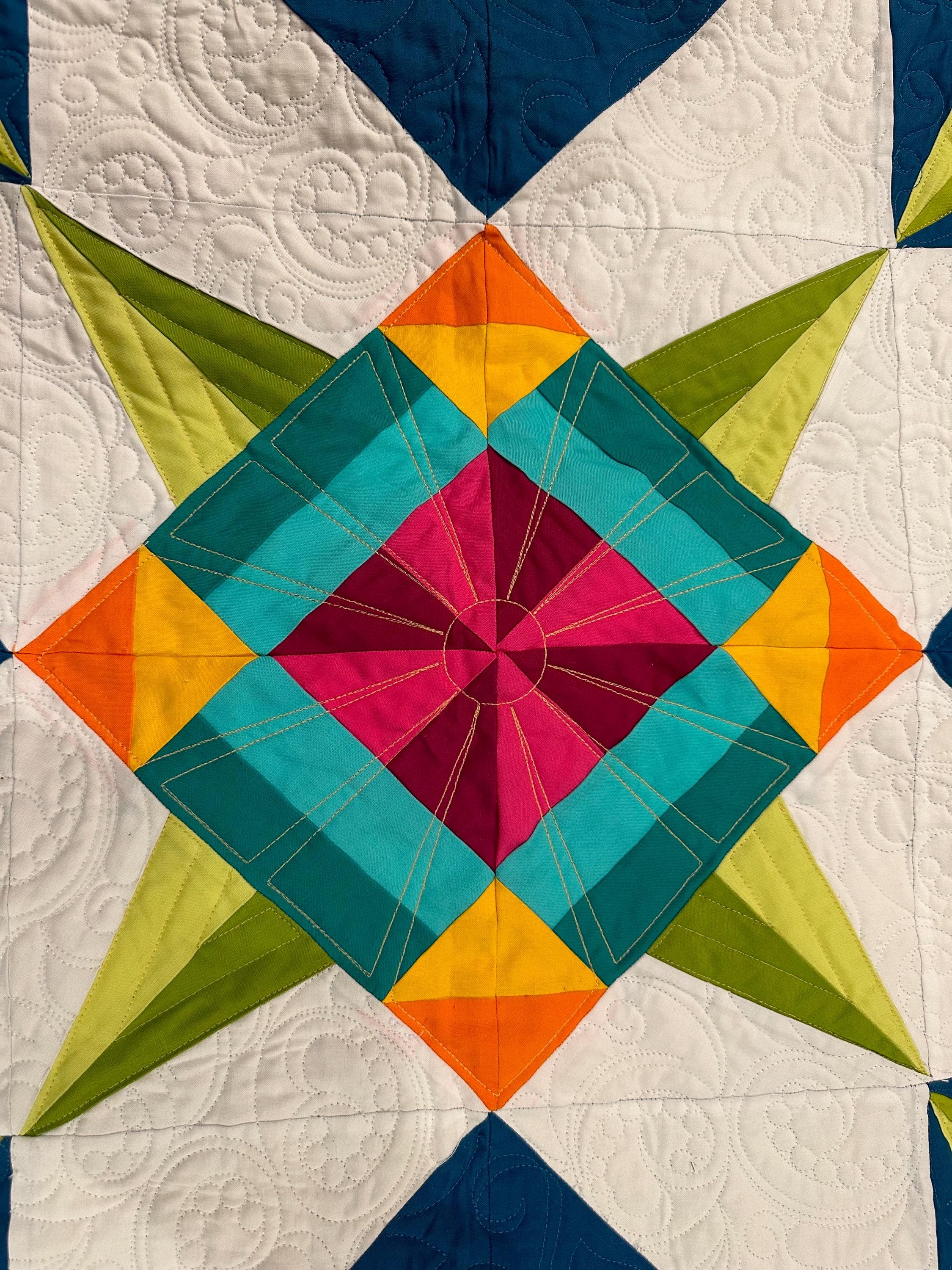 Moonage Daydream Throw Size PDF Quilt Pattern Download - Etsy