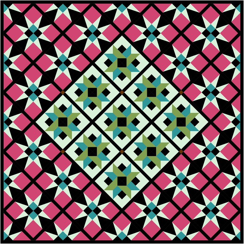 Ziggy's Holiday Throw Size PDF Quilt Pattern Download - Etsy