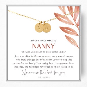 Nanny Gift Necklace Nanny Thank You Gift nanny Goodbye Gift