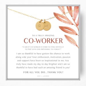 Co-Worker Appreciation Gift Necklace • Co-Worker Gift • Gift for Friend • Thank You Gift for Co-Worker • 14k Gold Filled and Sterling Silver