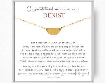 Dentist Graduation Gift Necklace • DMD Graduation Gift • Dental Student Graduation Gift • Doctor of Dental Medicine Graduate