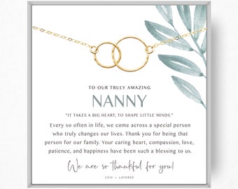 Nanny Gift Necklace • Nanny Thank You Gift • Nanny Goodbye Gift • Babysitter Gift • Thank You Gift • Au Pair Gift