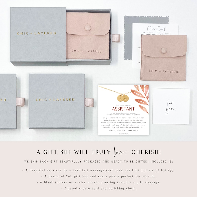 Assistant Gift Necklace Assistant Thank You Gift assistant Etsy