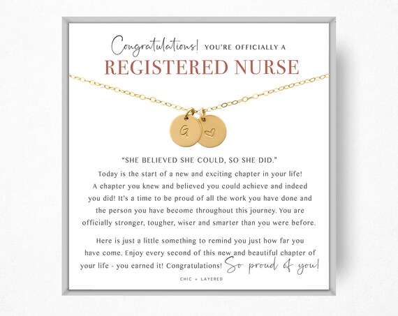 Nursing graduation necklace sale
