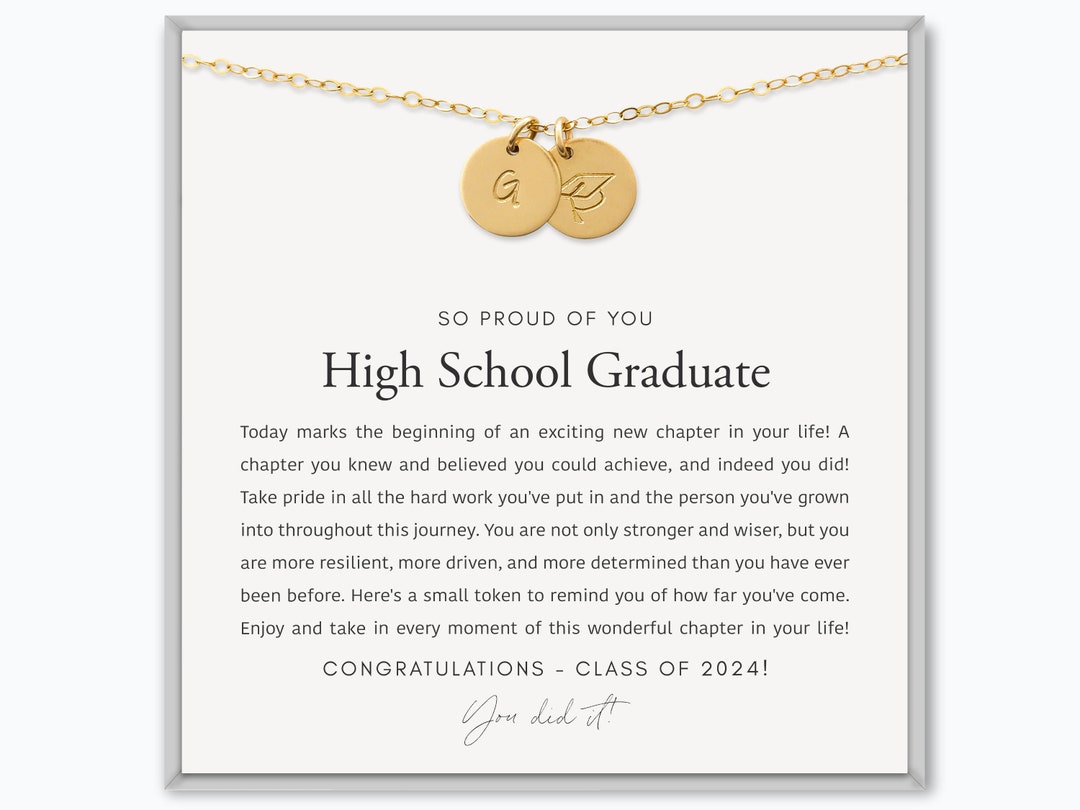 High School Graduation Gift, Senior Grad Gift, Graduating Class of 2024 ...