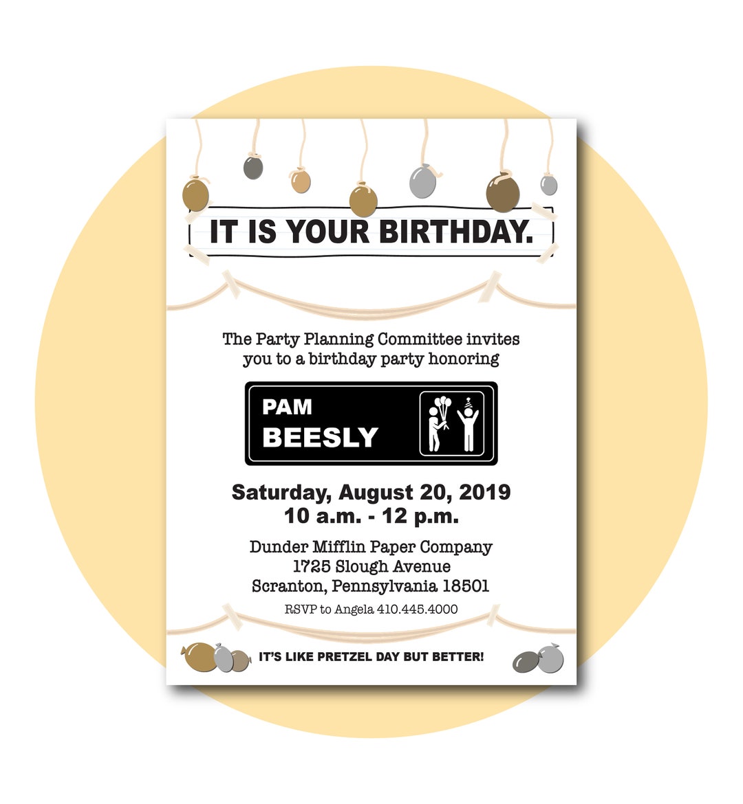 It is Your Birthday Invitation | 5X7 Digital Download Template | IT IS ...