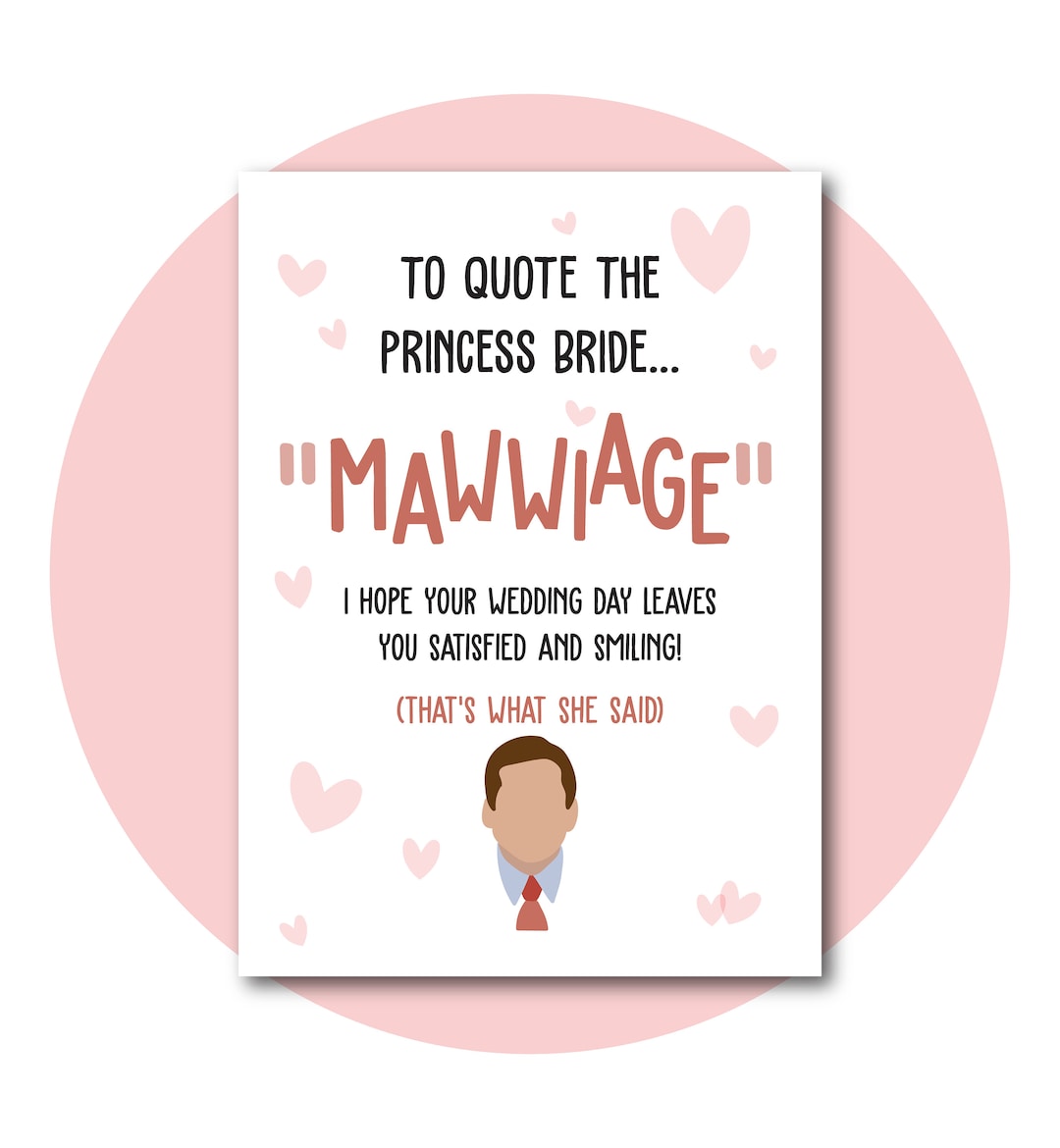 Mawwiage Wedding Card | 5X7 Instant Digital Download | Greeting Card ...