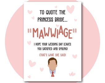 Mawwiage Wedding Card | 5X7 Instant Digital Download | Greeting Card | Wedding, Bridal Shower | Printable