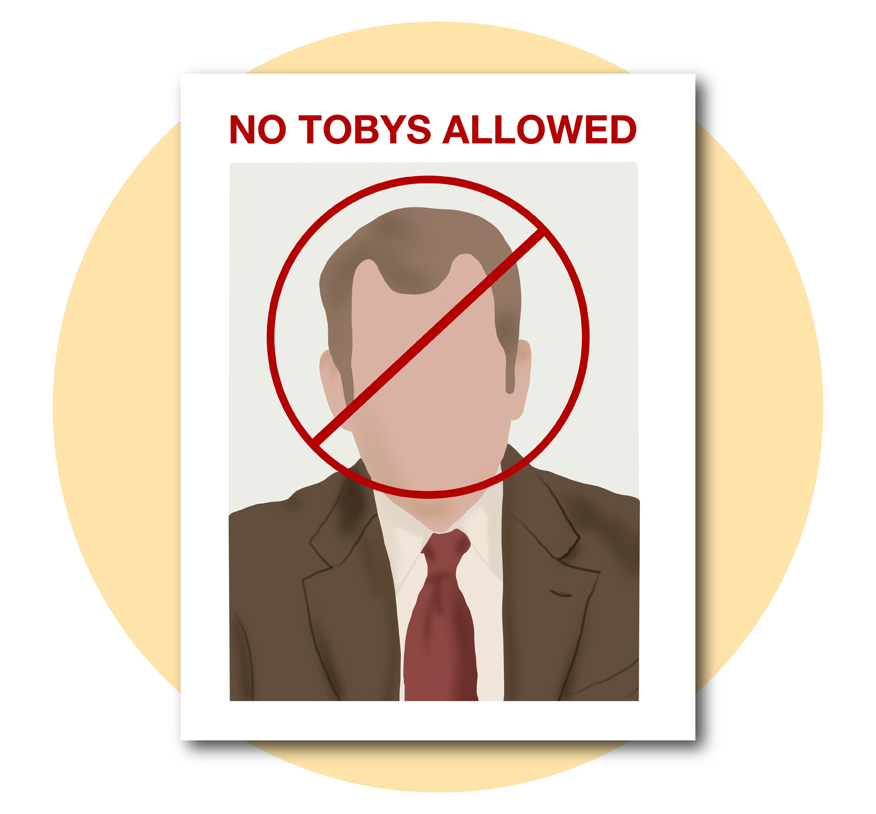 Toby / The Office Art Board Print for Sale by DrMemes