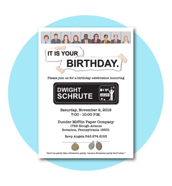 The Office It Is Your Birthday Template from i.etsystatic.com