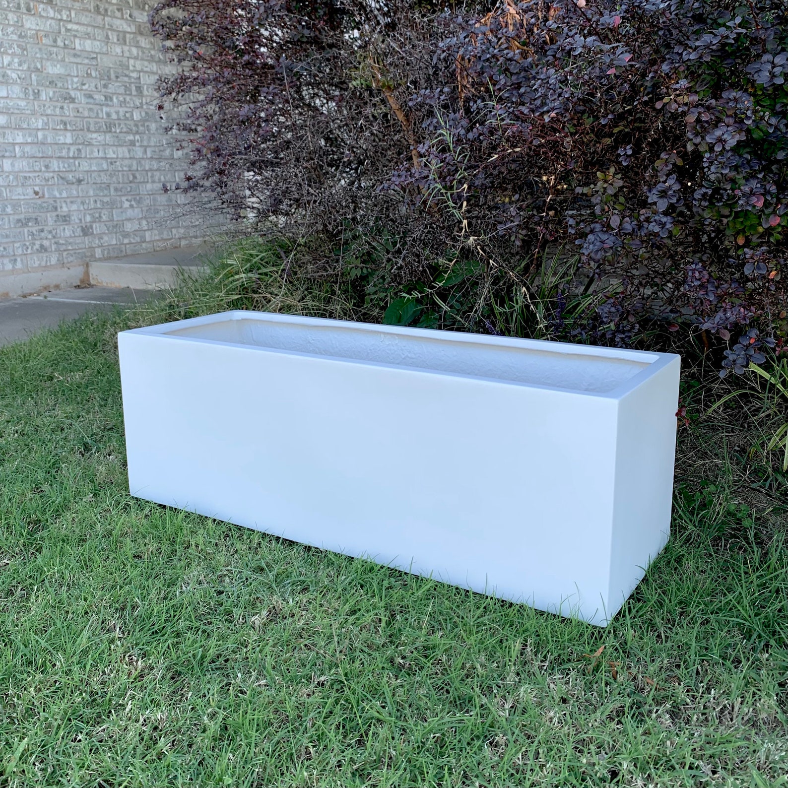 3145 Inches Large Trough Fiberglass PlanterPlant Pots Etsy