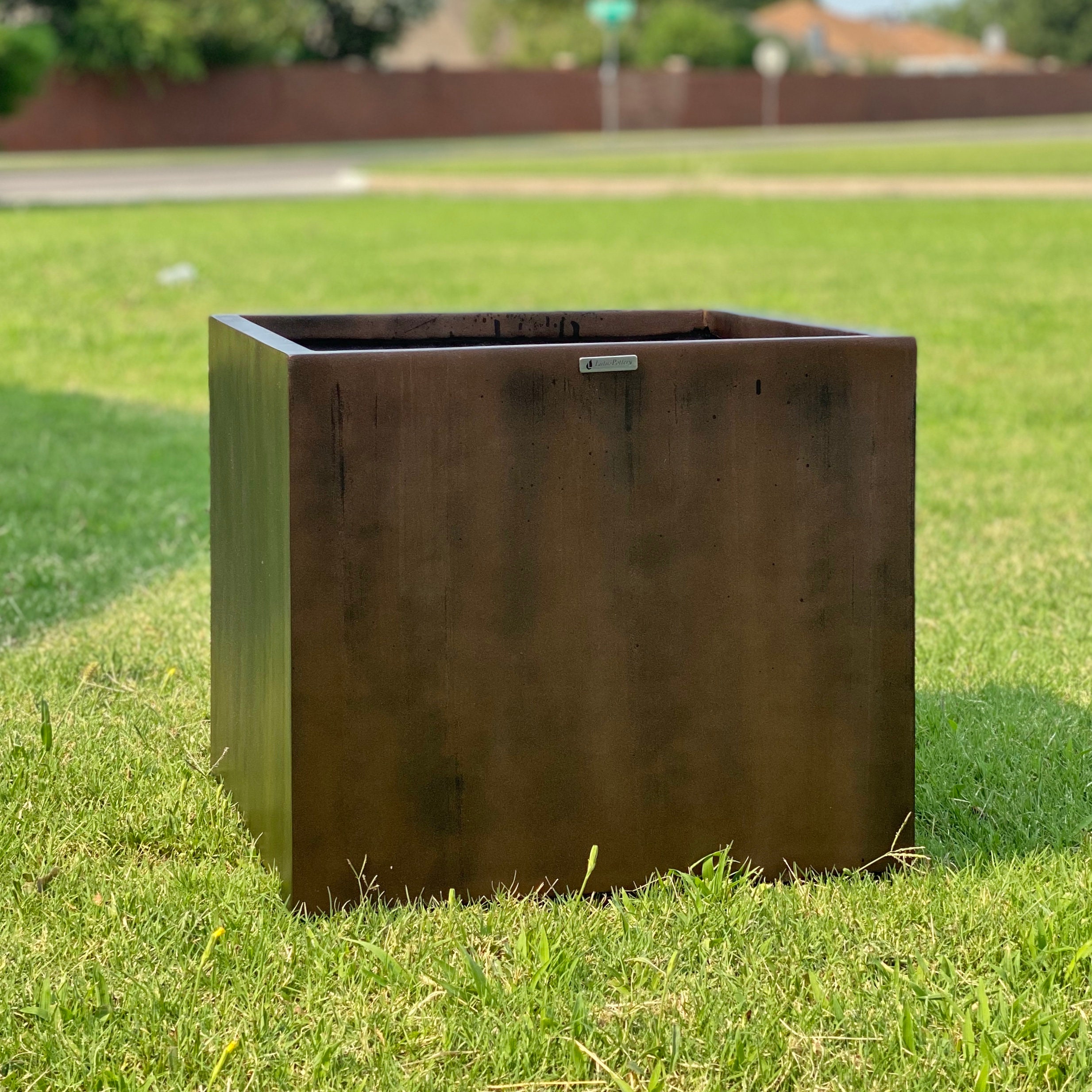 square fibreglass planters