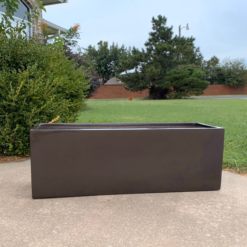 3145 Inches Large Trough Fiberglass Planter Plant Pots Etsy