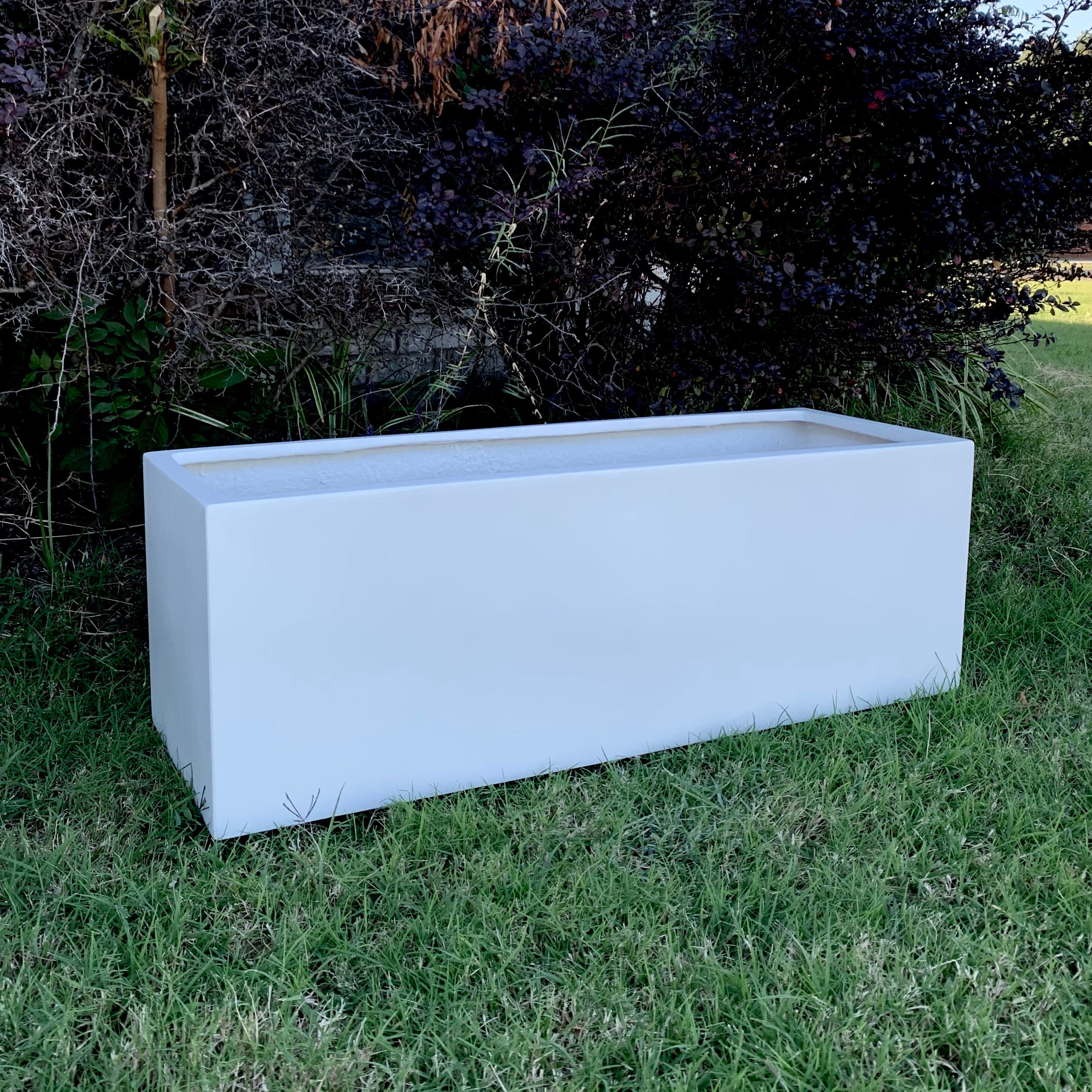 3145 Inches Large Trough Fiberglass PlanterPlant Pots Etsy