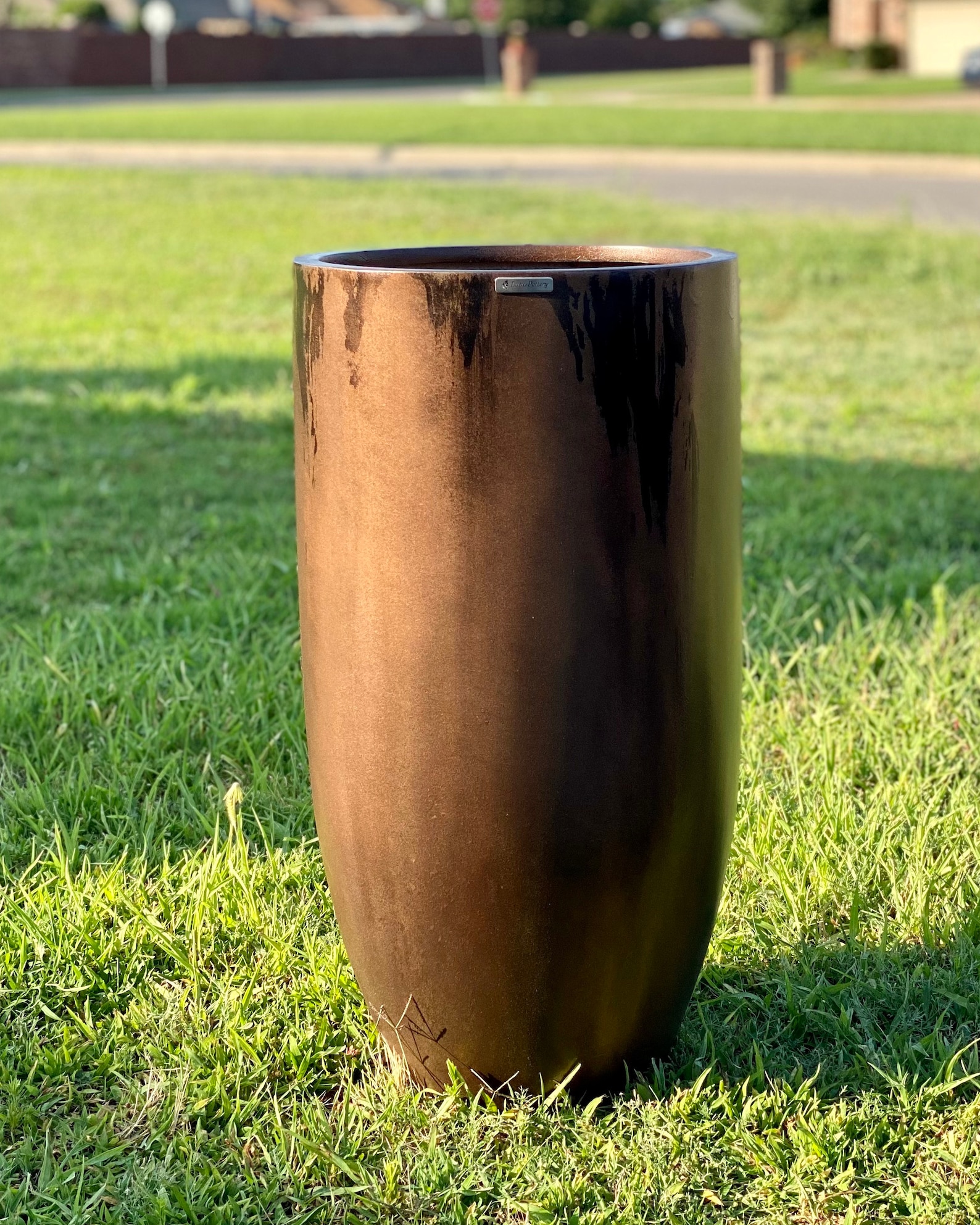 2537 Inches Unique Tall Fiberglass Planter Round Tall Home Etsy UK
