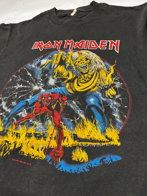 1982 Iron Maiden Number of the Beast Shirt - image 2