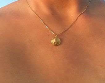 Gold Hamsa Necklace Gold Vermeil Necklace Hamsa Necklace Gold Filled Necklace Evil Eye Necklace BoHo Necklace SolaJewelryCo