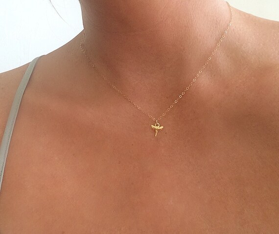 Mano Petite,tiny gold shark tooth necklace gold filled necklace Petite Gold Shark Tooth Necklace shark tooth pendant necklace necklace