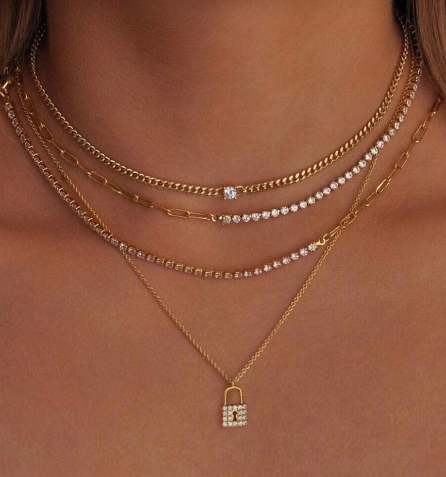 Layered Necklace Spacer Clasp, Gold, Silver or Rose Gold, No More