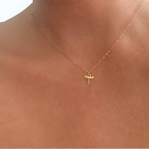 Tiny Gold Filled Shark Tooth Necklace Dainty Gold Filled Cable Chain Gold Shark Tooth Necklace Small Gold Shark Tooth Necklace SolaJewelryCO