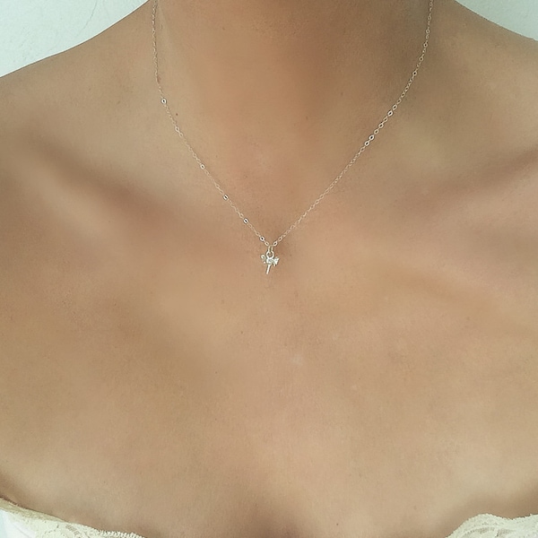 Tiny Sterling Silver Shark Tooth Necklace Women Dainty Shark Tooth Necklace Layered Necklace Small Silver Shark Tooth Necklace SolaJewelryCO