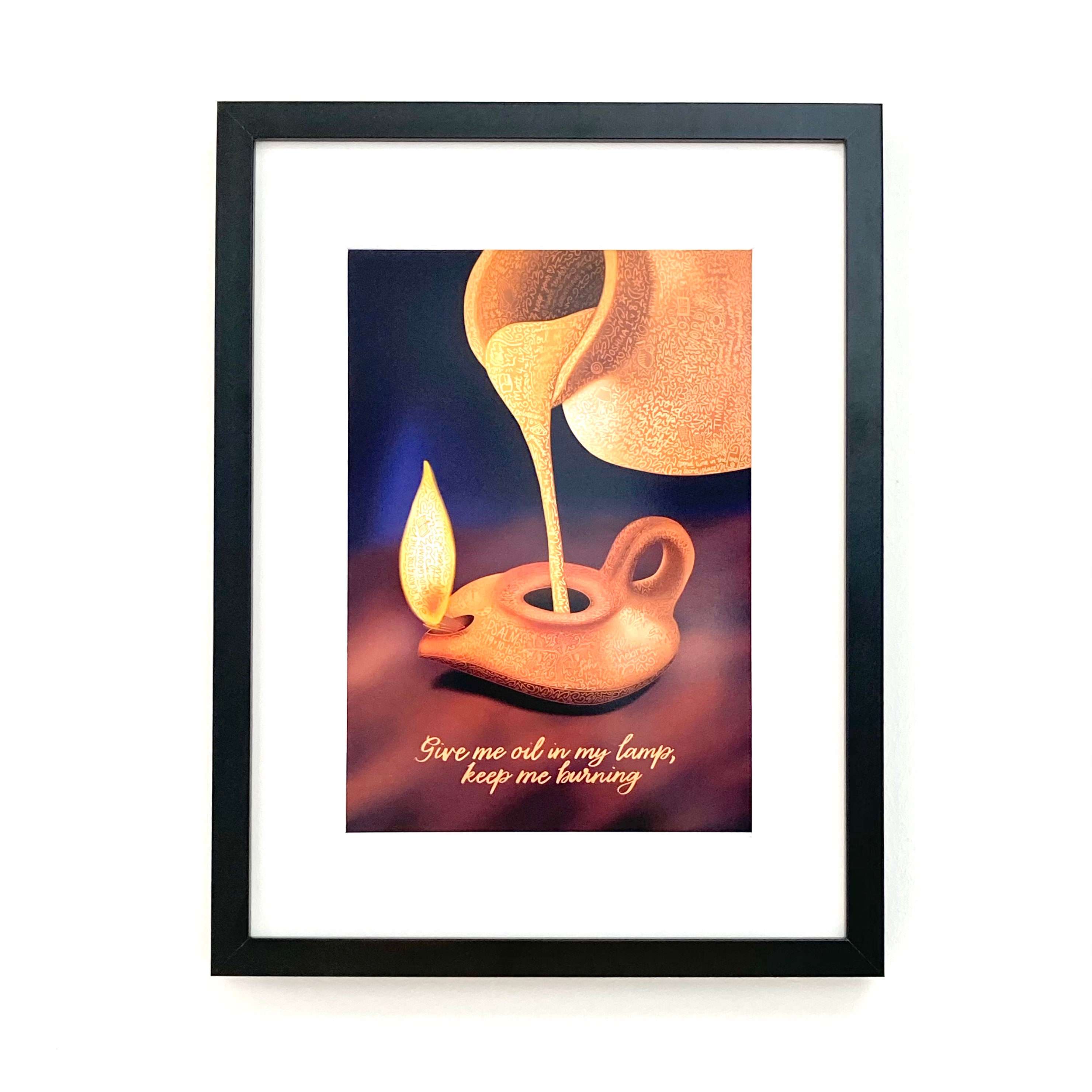 Give Me Oil in My Lamp Keep Me Burning Art Print Etsy UK Give Me Oil in My Lamp Keep Me Burning Art Print Etsy UK