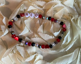 Taylor Swift “Red” Inspired Bracelet