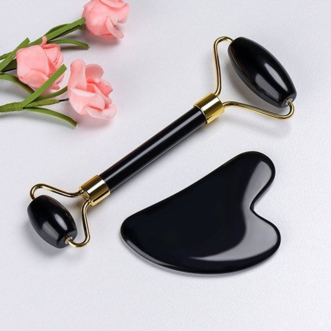 Gua Sha Face Roller Facial Beauty Skin Care Tools Massager Etsy