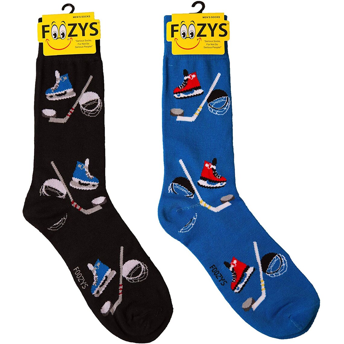 Foozys Mens Crew Socks Hockey Man Novelty Socks 2 Pairs Etsy