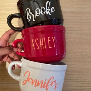 Personalized Large Coffee Mug| Soup Mug with handle | Ice Cream Mug Bowl | Cereal Mug Bowl| Popcorn Mug