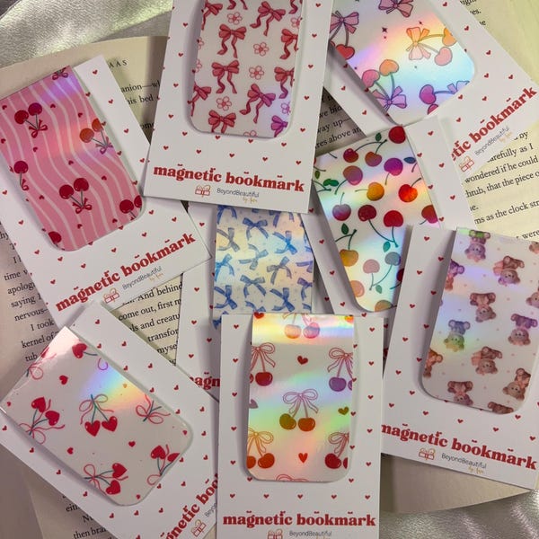 Holograficzne magnetyczne zakładki | Prezent dla miłośnika książek