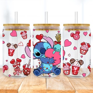Alien Glass Coffee Cup Birthday Gifts Idea 16oz Iced Coffee Glass Tumbler Custom Tumbler Aesthetic Glass Can Stitch Glass with Lid and Straw