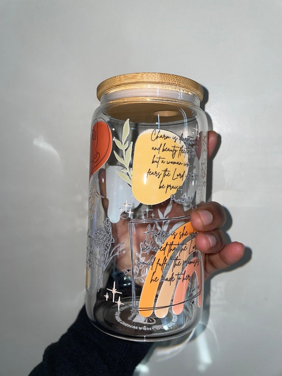 Christian Women Libbey Glass Tumbler She is Strong Christian Women Libbey Glass Tumbler She is Strong