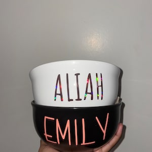 Personalized Cereal Bowl, Cereal Lover Gift, Personalized Kids Gift, Ice Cream Bowl, Ramen Bowl, Holiday Birthday Gift
